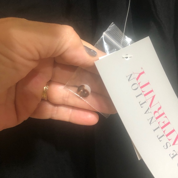 NWT Destination Maternity Long Sleeve Split Neck Blouse Size XL - Picture 7 of 10